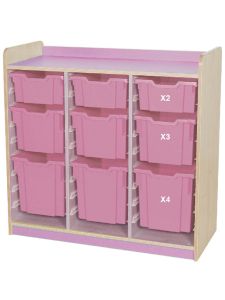 Willowbrook KubbyClass Triple Bay Combination Tray Storage Units