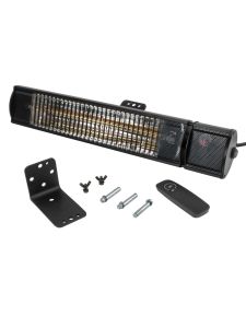 Levante 1.5kW Quartz Patio Heater with Remote Black