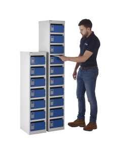 QMP 7-Compartment Post Locker – Secure Mail Storage with 25mm Post Slots