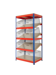 Anco Kanban Shelving with 3 Sloping Shelves