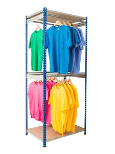 Anco Rivet Garment Racks - Double Rail