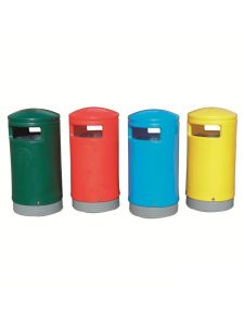 GPC Coloured Outdoor Hooded Top Litter Bins