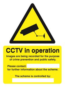 GPC CCTV in Operation Sign - Pack of 10