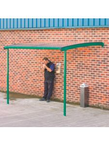 QMP Large Wall-Mounted Smoking Shelter – Space-Saving, All-Weather Solution