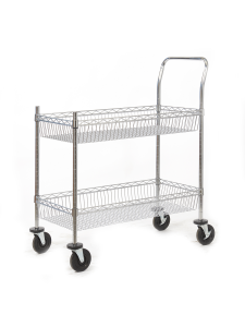 GPC Chrome Plated Wire Tray Trolley