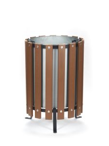 GPC Wood Effect Outdoor Litter Bins