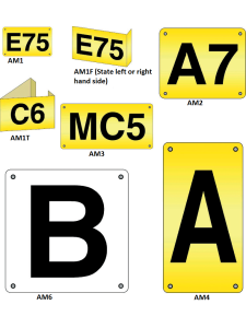 Premier Warehouse End of Rack Signs / Aisle Markers