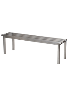 Premier Stainless Steel Bench with Stainless Steel Slats