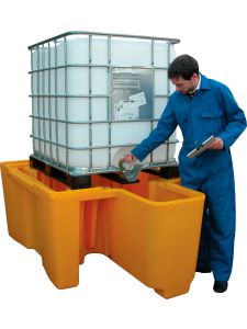 Fentex Single IBC Spill Pallet with Dispensing Well