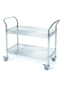 Shelfspan Chrome Wire Basket Trolley