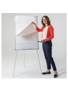 Metroplan Cygnet Tripod Flipchart Easel – Adjustable, Magnetic