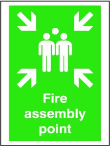 GPC Fire Assembly Point Sign - Pack of 10