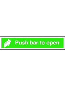 GPC Push Bar to Open Sign - Pack of 10