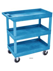 GPC Plastic Multi Purpose Trolleys - 3 Shelf