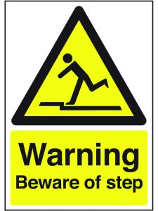 GPC Warning Beware of Step Sign - Pack of 10