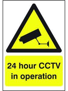 GPC 24 Hour CCTV in Operation Sign - Pack of 10