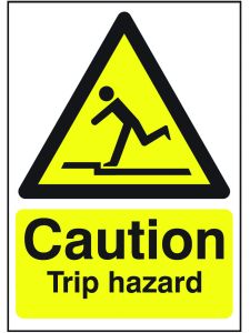 GPC Caution Trip Hazard Sign - Pack of 10