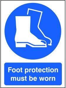 GPC Foot Protection Must Be Worn Sign - Pack of 10