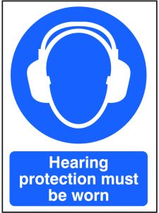 GPC Hearing Protection Must be Worn Sign - Pack of 10