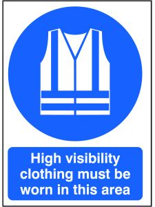 GPC High Visibility Clothing Must be Worn Sign - Pack of 10