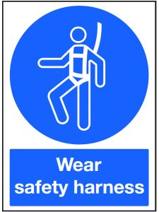 GPC Wear Safety Harness Sign - Pack of 10