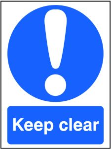 GPC Keep Clear Sign - Pack of 10