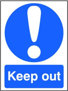 GPC Keep Out Sign - Pack of 10