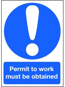 GPC Permit to Work Must Be Obtained Sign - Pack of 10