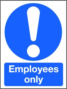 GPC Employees Only Sign - Pack of 10