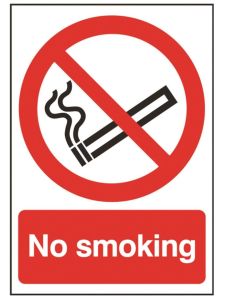 GPC No Smoking Sign - Pack of 10