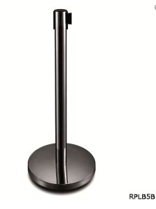 GPC Belt Queue Barriers - Black Post