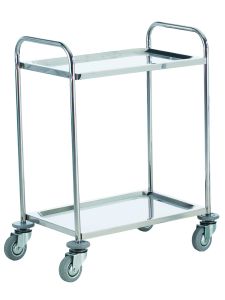 GPC Stainless Steel 2 Shelf Trolley