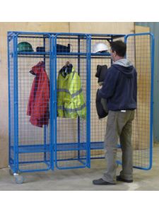 GPC Heavy Duty Mesh Storage Mobile Unit with Padlockable Doors