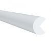 Moravia Traffic Line - Edge Protection: Options: Semi-Circle 40/40 - Self Adhesive White