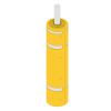VISUSAFE Lamp Post Protector: Options: Yellow & Silver Vis