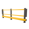 Pedestrian Bumper Barrier: Options: Single Bumper - 4900mm Width, Colour: Yellow
