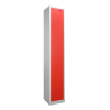 Premier Flat Top Metal Storage Locker - 1 Door: Size H x W mm: 300mm x 300mm, Colour: Red