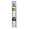 Premier 5 Door Wire Mesh Locker: Options: Nest of 1 locker, Depth: 457mm