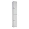 Office Lockers – Secure Storage with Cam or Digital Locks: Number of Doors: 2 Doors, Sizes - H x W x Dmm: 1800 x 300 x 300mm, Colour: Pure White, Choice of Locks: Cam Lock