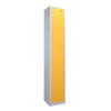 Premier Flat Top Metal Storage Locker - 1 Door: Size H x W mm: 300mm x 300mm, Colour: Yellow