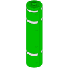 VISUSAFE Lamp Post Protector: Options: Green & Silver Vis