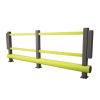 Pedestrian Bumper Barrier: Options: Single Bumper - 4900mm Width, Colour: Colourfast Yellow and Grey