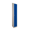 Premier Sloping Top Metal Storage Locker - 1 Door: Size H x W mm: 300mm x 300mm, Colour: Blue