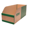 Cardboard Storage Bins Pack of 25 - B Range 200mm High: Size H x W mm: 400 x 200mm - B4020