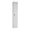 Office Lockers – Secure Storage with Cam or Digital Locks: Number of Doors: 1 Door, Sizes - H x W x Dmm: 1800 x 300 x 300mm, Colour: Pure White, Choice of Locks: Cam Lock