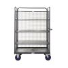 Heavy Duty Distribution Trolleys 1500H: Size: 1200 x 800mm, options: 3 Shelf with Sides & Back