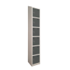 Premier Sloping Top Metal Storage Locker - 6 Door: Size H x W mm: 300mm x 300mm, Colour: Dark Grey