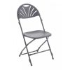 Titan Fan Back Folding Chair with Linking Unit: Colour: Charcoal