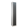 Premier Flat Top Metal Storage Locker - 1 Door: Size H x W mm: 300mm x 300mm, Colour: Dark Grey