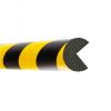 Moravia Traffic Line - Edge Protection: Options: Semi-Circle 40/40 - Magnetic Yellow & Black